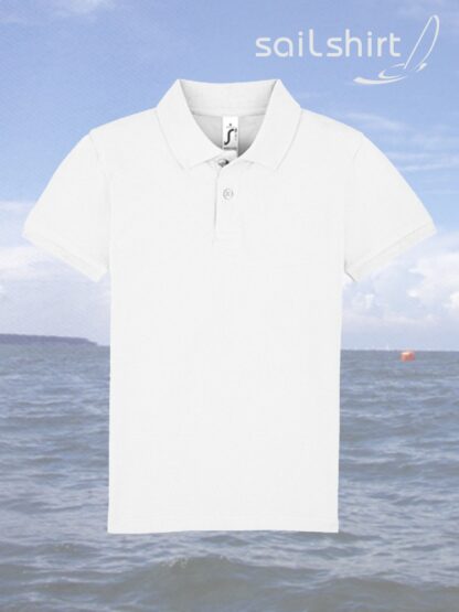 sailshirt-Lakeside-Poloshirt Kinder Weiß