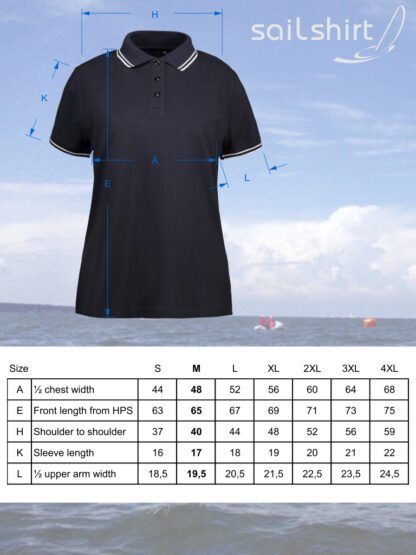 YCSPO-Poloshirt-Contrast Damen – Bild 2