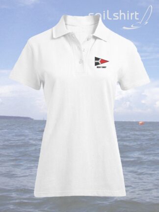 BSV-1907-Poloshirt Weiß Damen